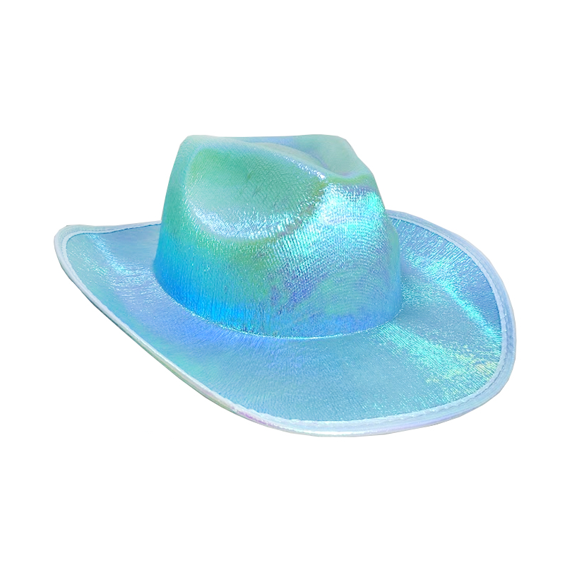 Pearlised Blue Cowboy Hat