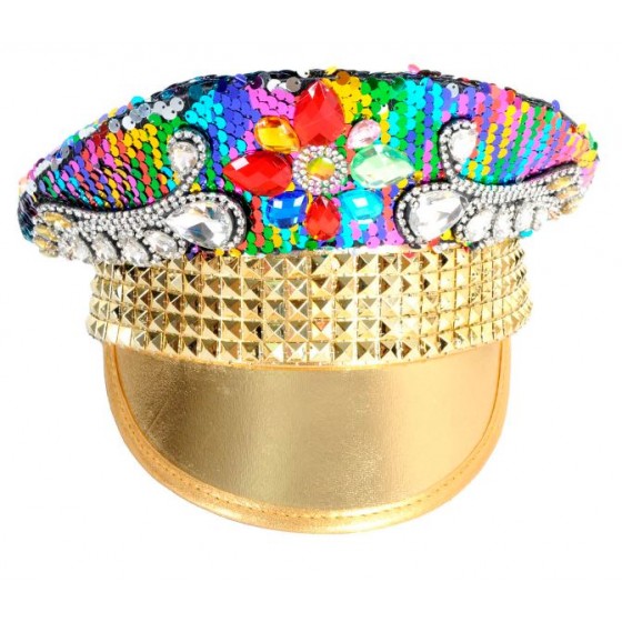 Rainbow Festival Captain Hat