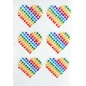 Rainbow Pride Heart Diamante Stickers