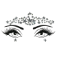 Silver Stars Face Jewels Silver Stars Face Jewels