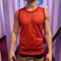 Red Mesh Singlet