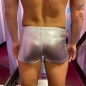 Silver Metallic Men's Lycra Shorts
