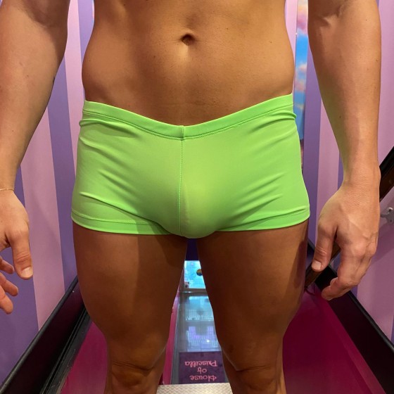Lime Green Neon Lycra Shorts