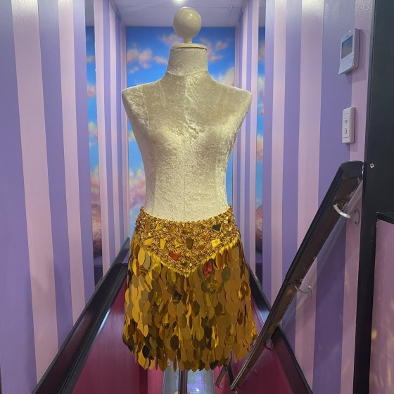 Gold Leaf Sequin Skirt