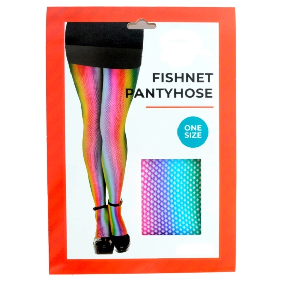 Rainbow Blend Fisnet Pantyhose