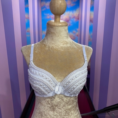 White Pearl Wave Bra