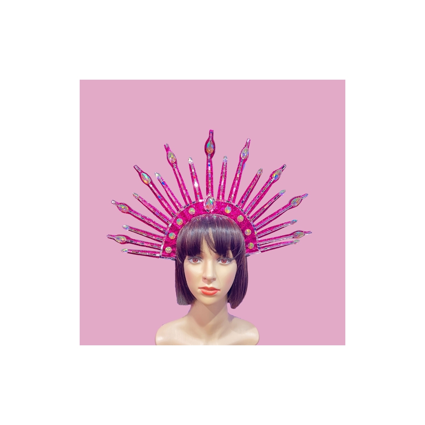 Hot Pink Deluxe Sun Headpiece