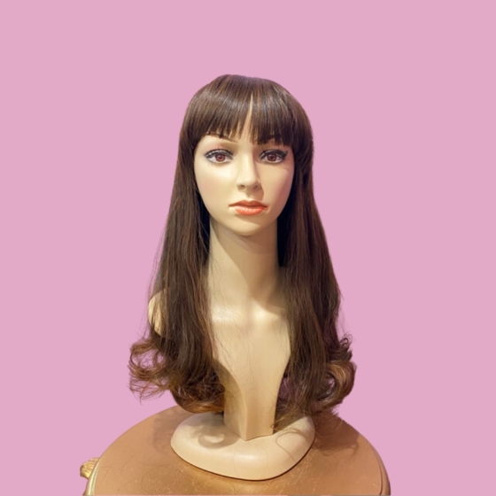 Poppy Light Brown Long Synthetic Wig