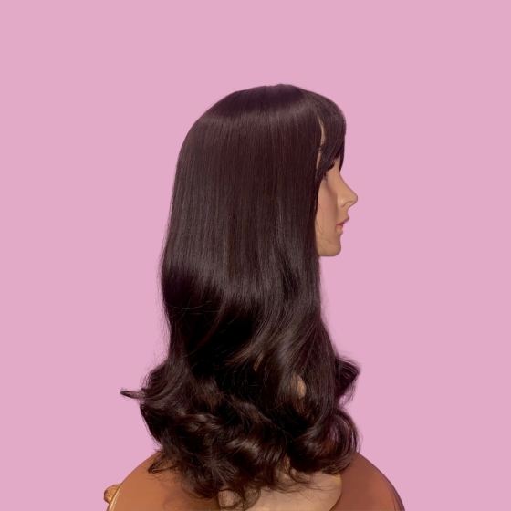 Serena Dark Brown Long Synthetic Wig