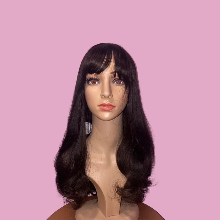 Serena Dark Brown Long Synthetic Wig