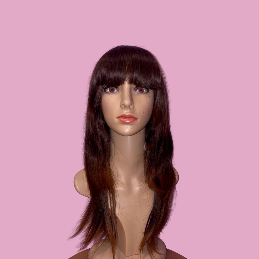 Madelyn Light Brown Long Synthetic Wig