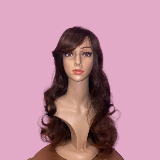 Katy Light Brown Long Synthetic Wig