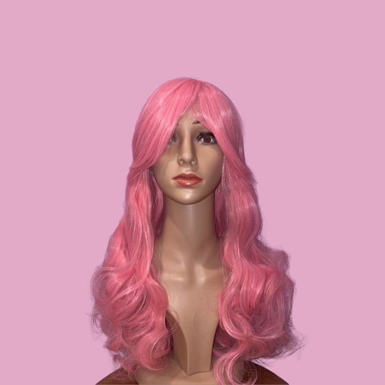 Katy Light Pink Long Synthetic Wig