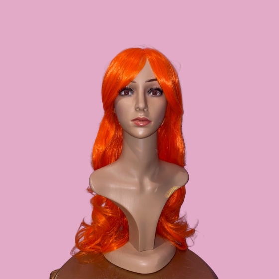 Katy Orange Long Synthetic Wig