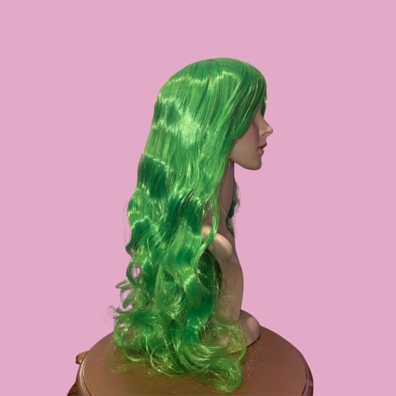 Katy Lime Green Long Synthetic Wig