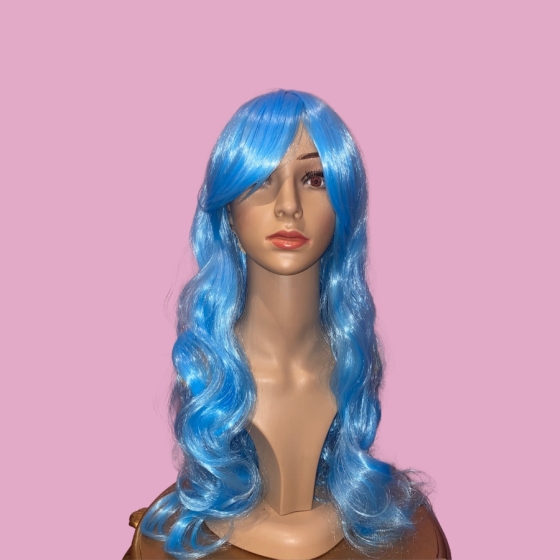 Katy Aqua Long Synthetic Wig