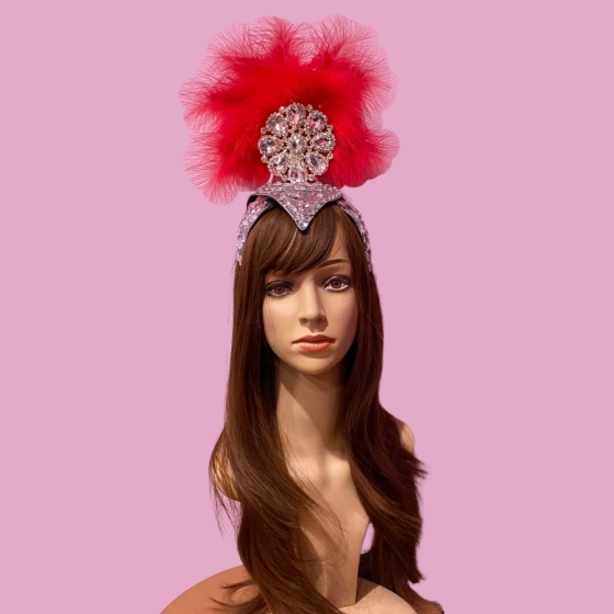 Red Cherry Showgirl Headpiece