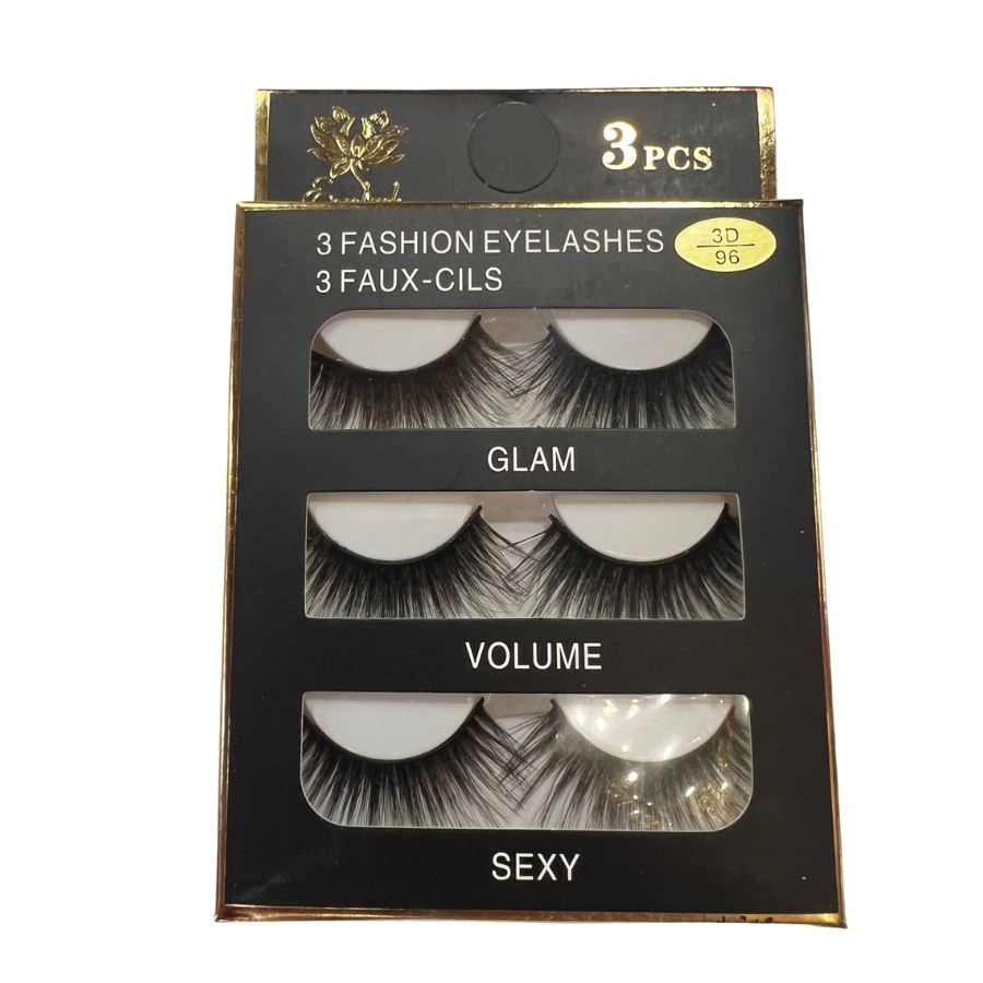 Glam Eyelash Pack 3 Piece