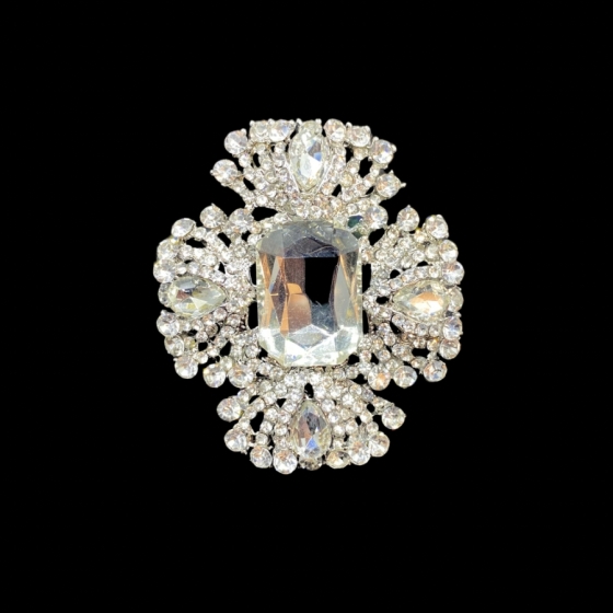 Clear Diamante Duchess Ring