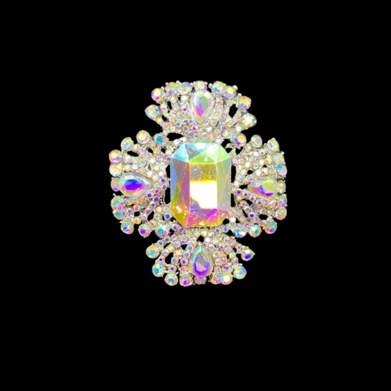 Aurora Borealis Diamante Duchess Ring