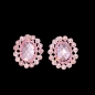 Crystal Button Diamante Earring