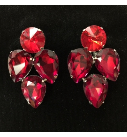 Crystal Diamante Showgirl Pierced Earring