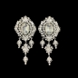 Clear Crystal Diamante Dangle Earing E12