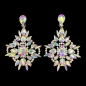 Aurora Borealis Crystal Diamante Earrings E09 Aurora Borealis Crystal Diamante Earrings E09