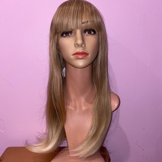 Madelyn Honey Blonde Long Synthetic Wig