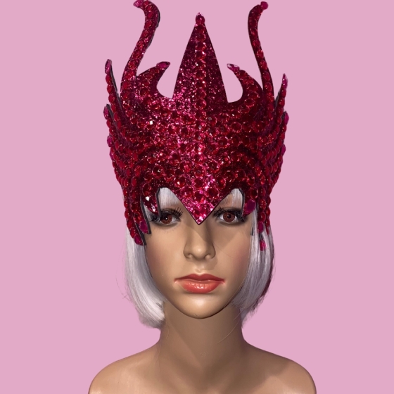 Hot Pink Medusa Stoned Headpiece