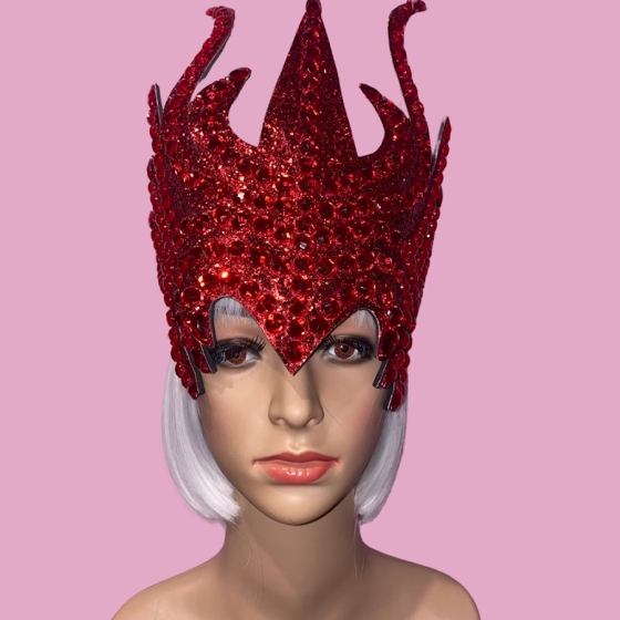Red Medusa Stoned Headpiece