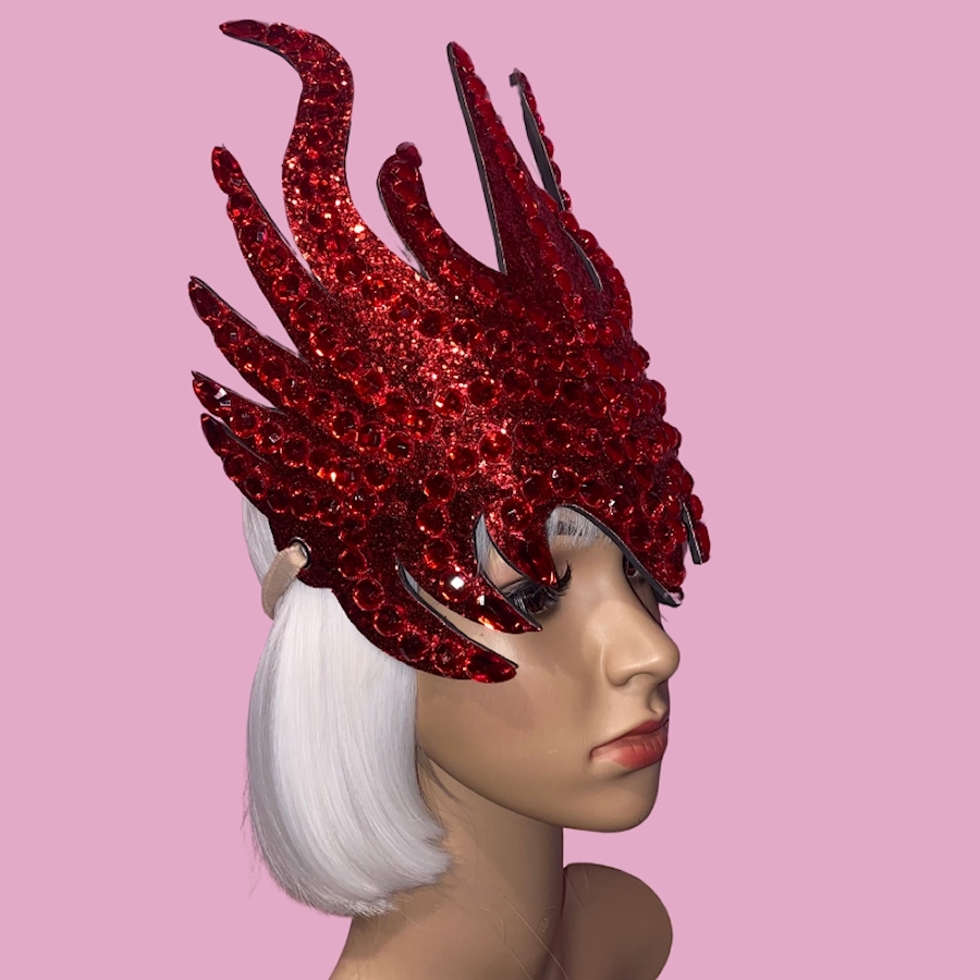 Red Medusa Stoned Headpiece