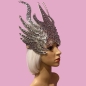 Silver Medusa Stoned Headpiece