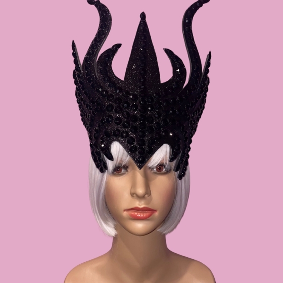 Black Medusa Stoned Headpiece
