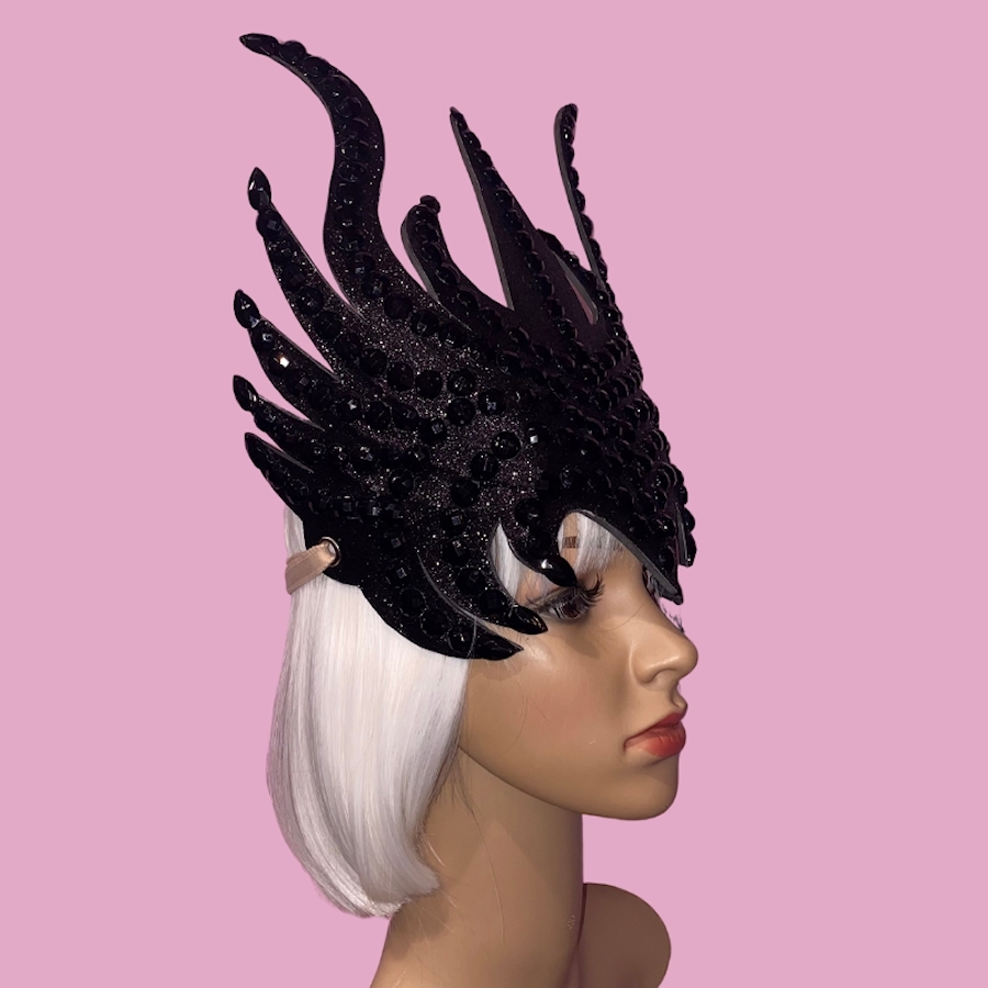 Black Medusa Stoned Headpiece