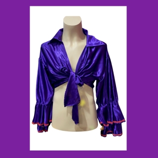 Hire-Purple Rio Crop Shirt