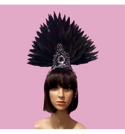 Hire-Showgirl Feathered Headpiece