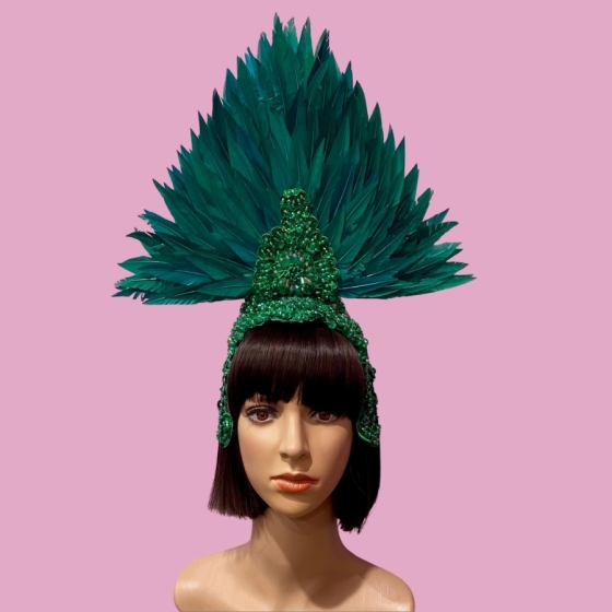 Hire-Showgirl Feathered Headpiece