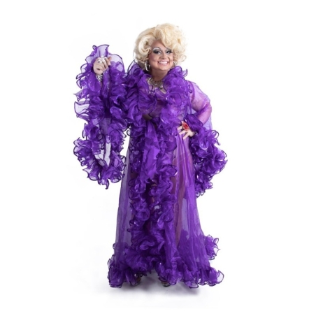 Hire-Crystal Organza Burlesque Ruffle Jacket