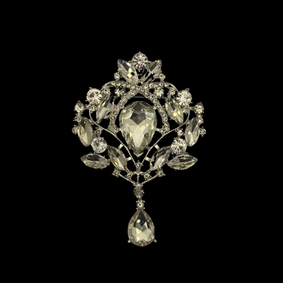 Deluxe Diamante Crystal Brooch