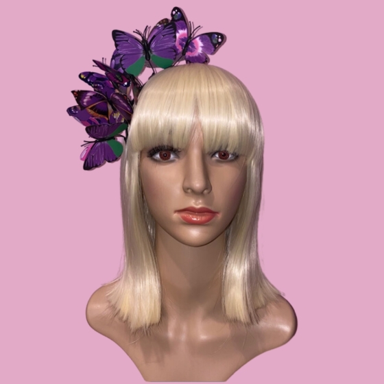 Purple Butterfly Headband 1