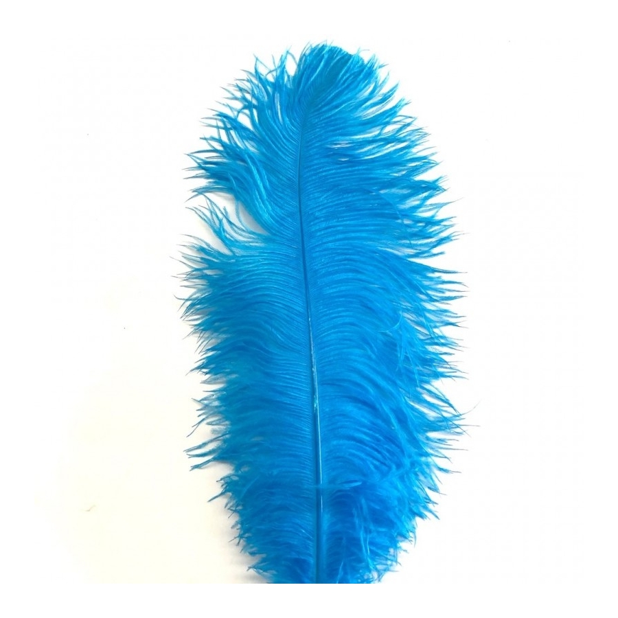 Aqua Ostrich Feather Plume 50-55 cm