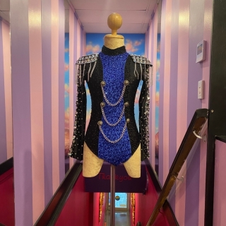 Black, Blue & Silver Ringmaster Beaded Bodysuit