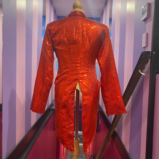 Red Sequin Tails  Jacket