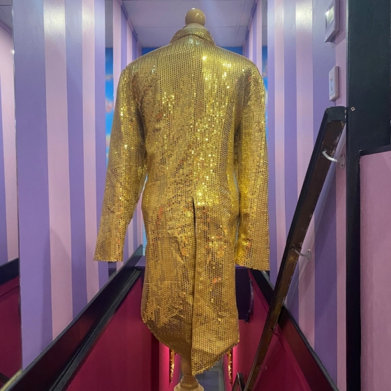 Gold Sequin Tails Jacket