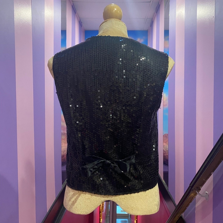 Black Sequin Vest