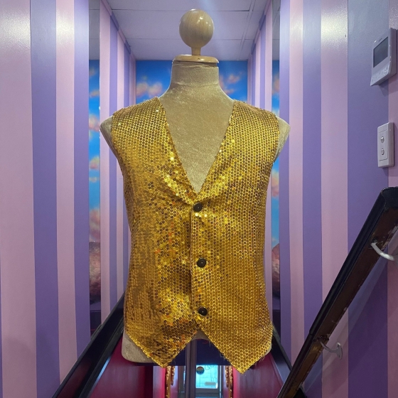 Gold Sequin Vest