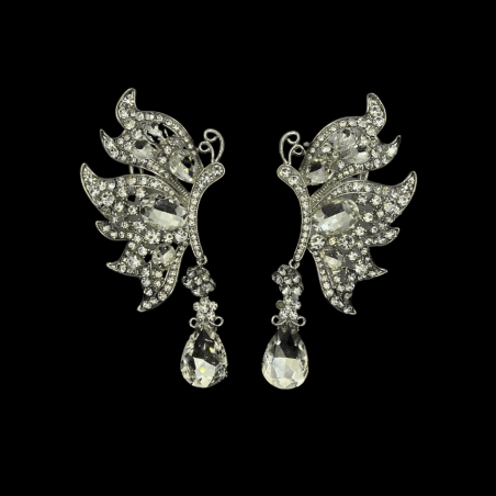 Deluxe Butterfly Earring Cuff with Rhinestone