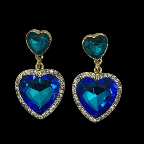 Heart Drop Pierced Earring