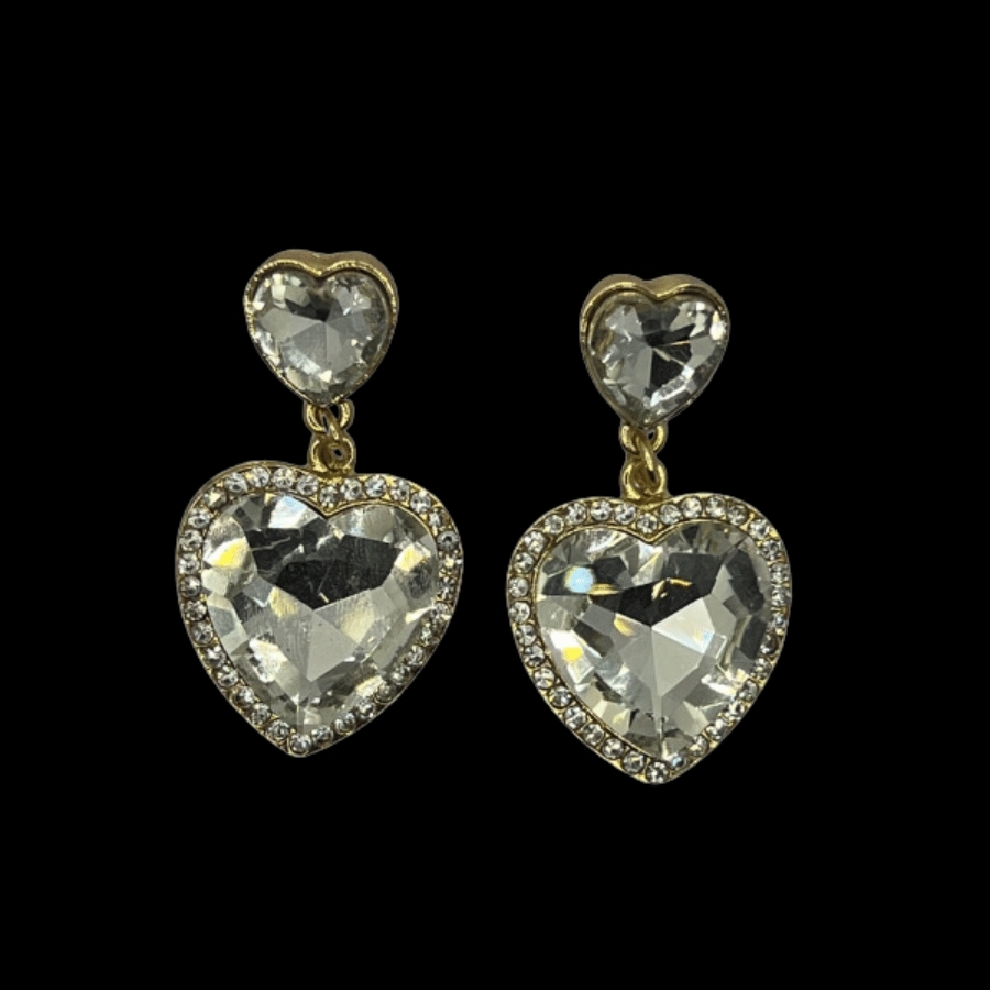 Heart Drop Pierced Earring